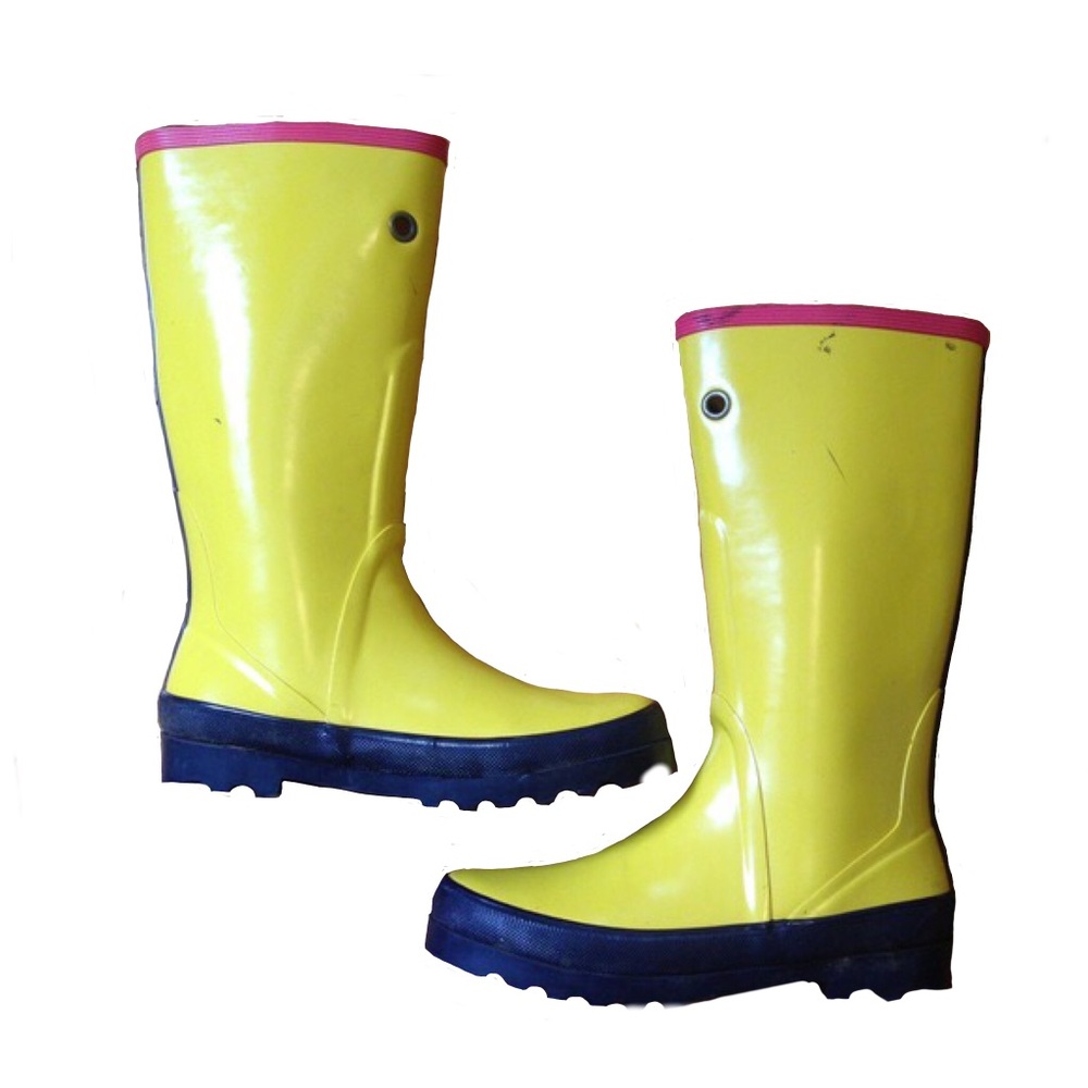 J. Crew Yellow Rain Boots